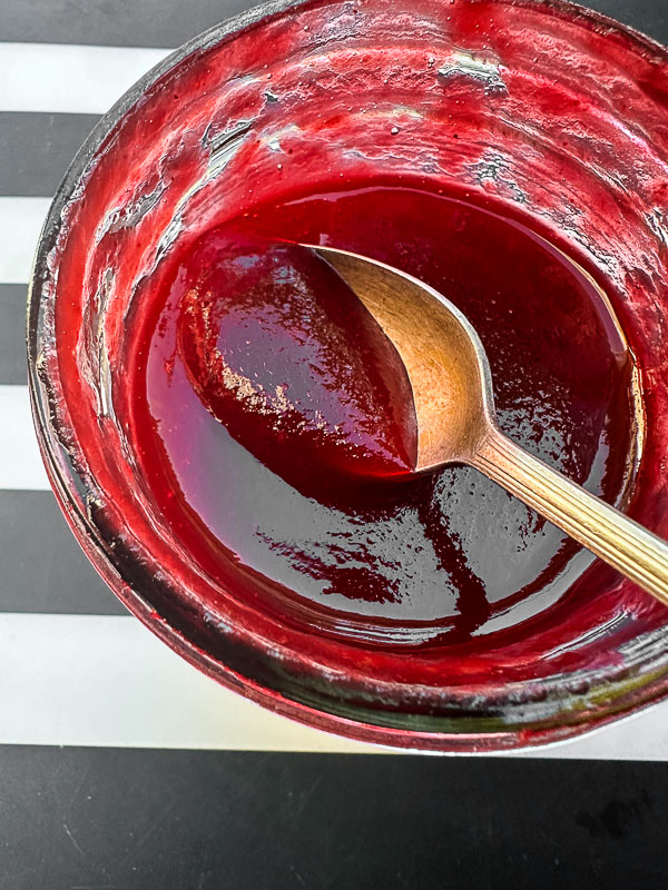 Cranberry Ginger Shrub is a great starter for mocktails. Mix it with sparkling water and orange juice. Stir some in ginger ale! Find the recipe at Shutterbean.com