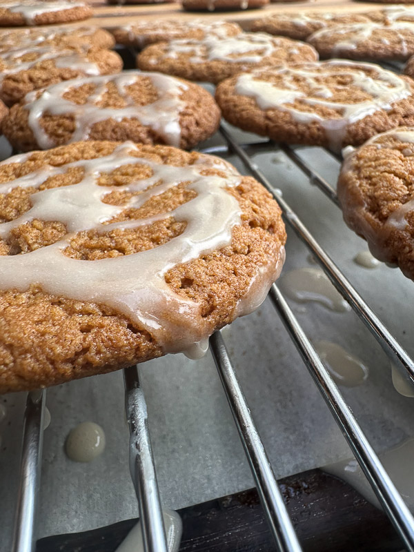 Gluten Free Chewy Ginger Molasses Cookies are made with a combo of oat, almond and gluten free flour! Find the recipe on Shutterbean.com