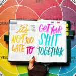 It's Not To Late to Get Your Shit Together. I love lists / tracy benjamin #hobonichi #hobonichicousin