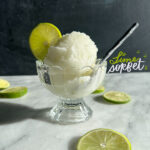 Lime Sorbet is delightfully refreshing! Find the recipe for this frozen treat on Shutterbean.com