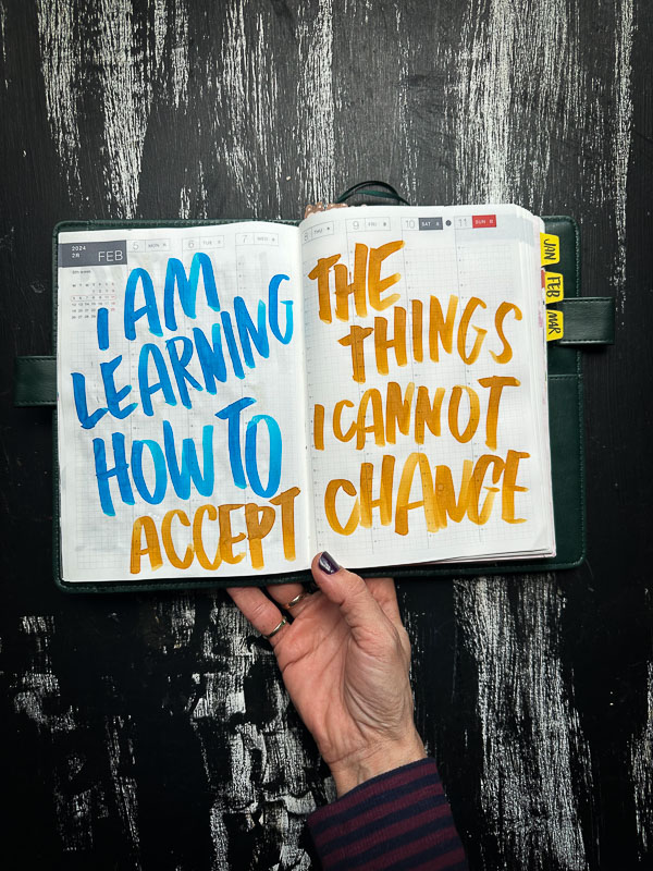 I am Learning How to Accept the Things I Cannot Change - I love lists // shutterbean