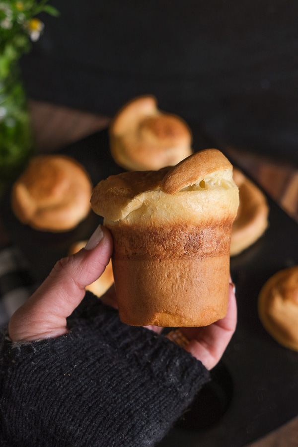 Gluten Free Popovers made simple! Find the recipe on Shutterbean.com!