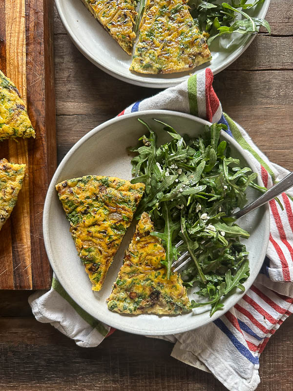 With a few humble ingredients, you can make Caramelized Onion Frittata for a simple breakfast or lunch. Find the recipe on Shutterbean.com