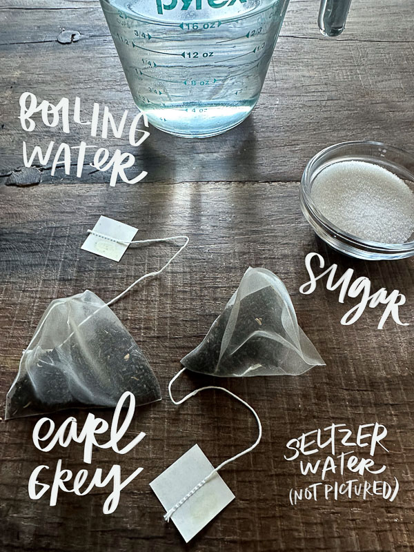 You can make Earl Grey Soda with a sweet tea & sparkling water! Find the recipe at Shutterbean.com! 