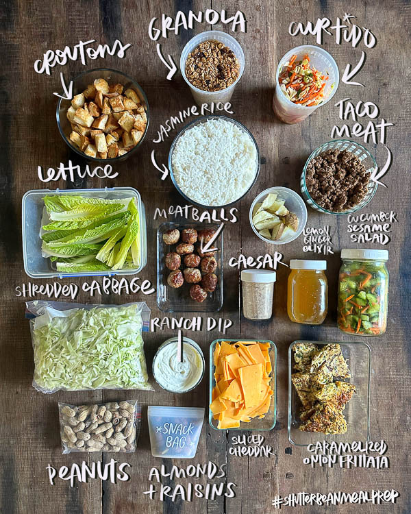 Shutterbean Meal Prep- Prep for the week & fridge cleanout by Tracy Benjamin of Shutterbean.com