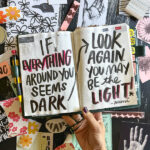 If Everything around you seems dark, look again, you may be the light- rumi / i love lists shutterbean #hobonichi #hobonichicousin