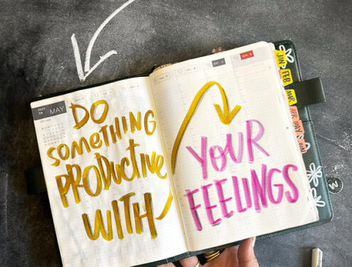 Do Something Productive with Your Feelings- i love lists// shutterbean #hobonichi #hobonichicousin