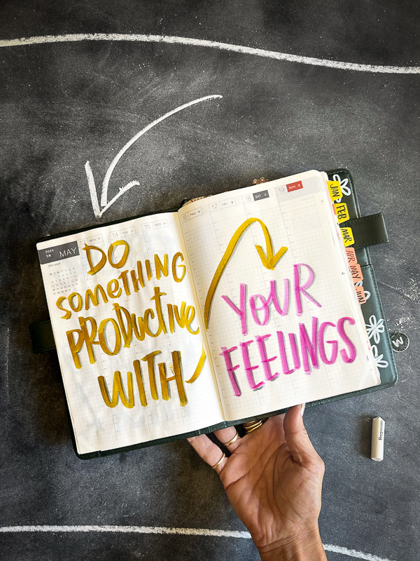 Do Something Productive with Your Feelings- i love lists// shutterbean #hobonichi #hobonichicousin