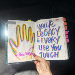 Maya Angelou quote, lettered by Tracy Benjamin of Shutterbean.com #hobonichi #hobonichicousin