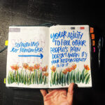 I love lists art by Tracy Benjamin of Shutterbean.com - hobonichi cousin planner