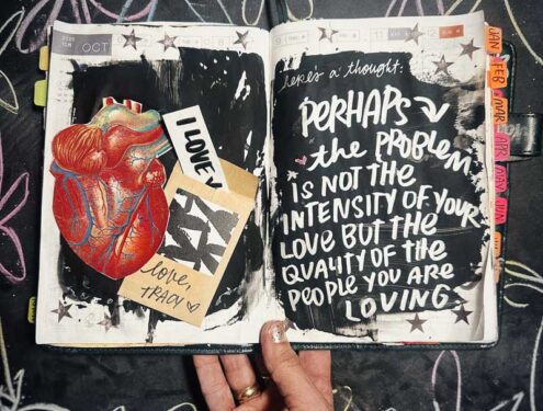hobonichi cousin- lettering by Tracy Benjamin of The Handwriting Club + Shutterbean