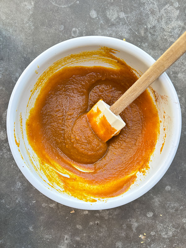 Creamy Ginger Pumpkin Mousse made with pumpkin, warm spices, fresh ginger, and homemade whipped cream. An easy, egg-free fall dessert perfect for Thanksgiving.